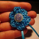 Crochet Ribbon Flower